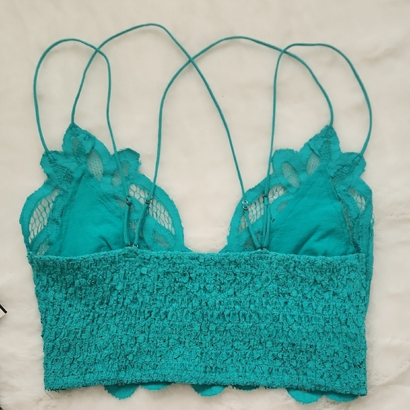 Free People Teal Lace Bralette - Picture 4 of 4